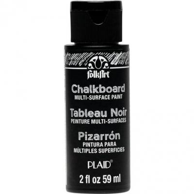 Folkart Kalkfarbe - Multi-Surface Paint Chalkboard Black